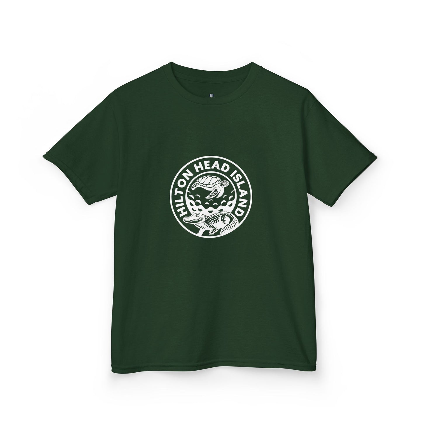 Kids Broad Creek Local Icons T-shirt (Green&White)