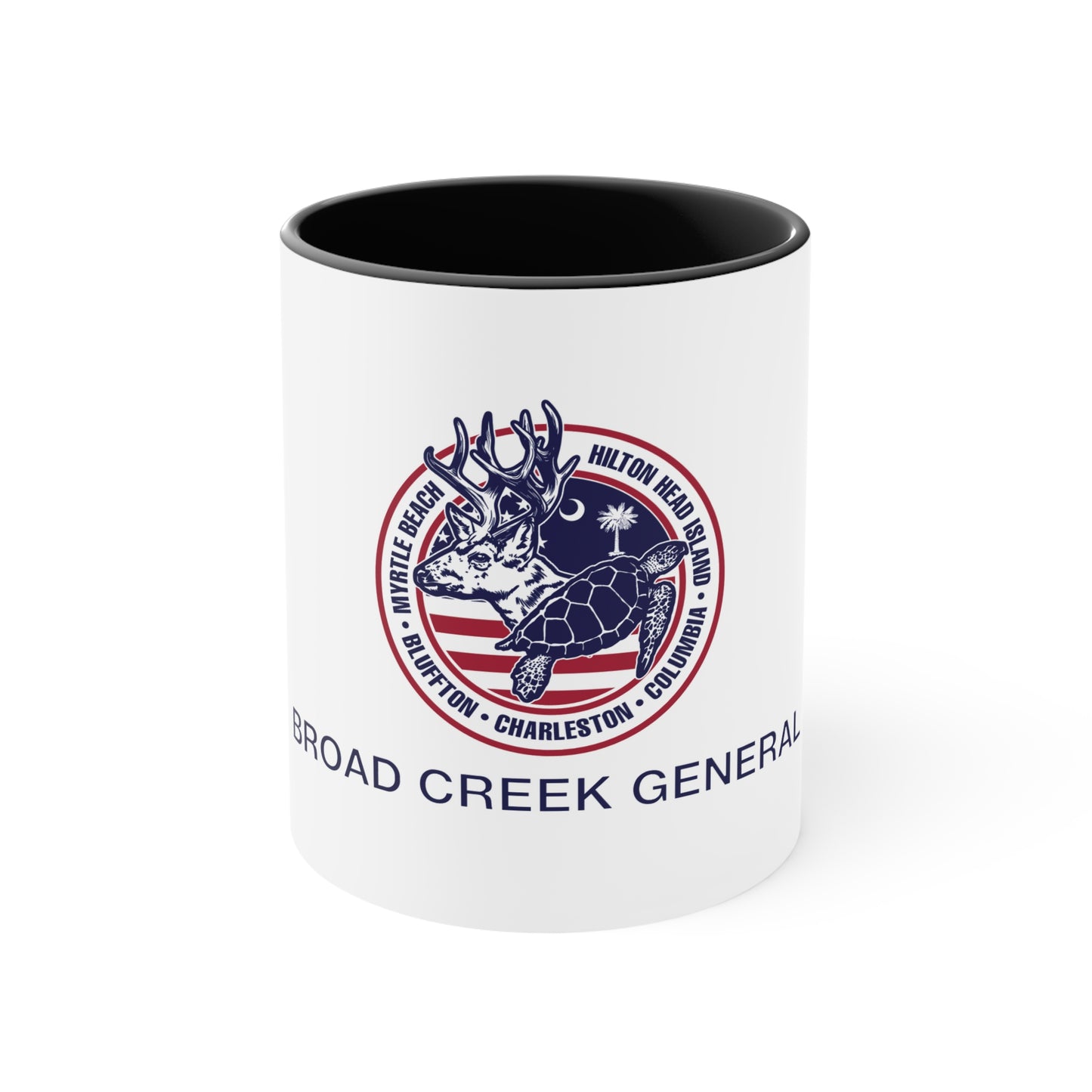 Broad Creek General Palmetto Icons Accent Mug