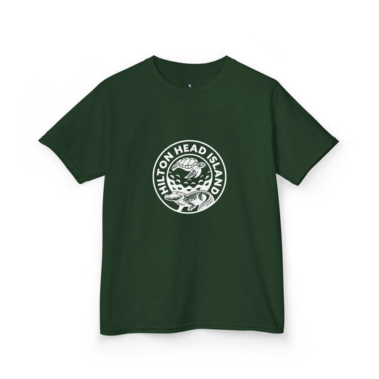 Kids Broad Creek Local Icons T-shirt (Green&White)
