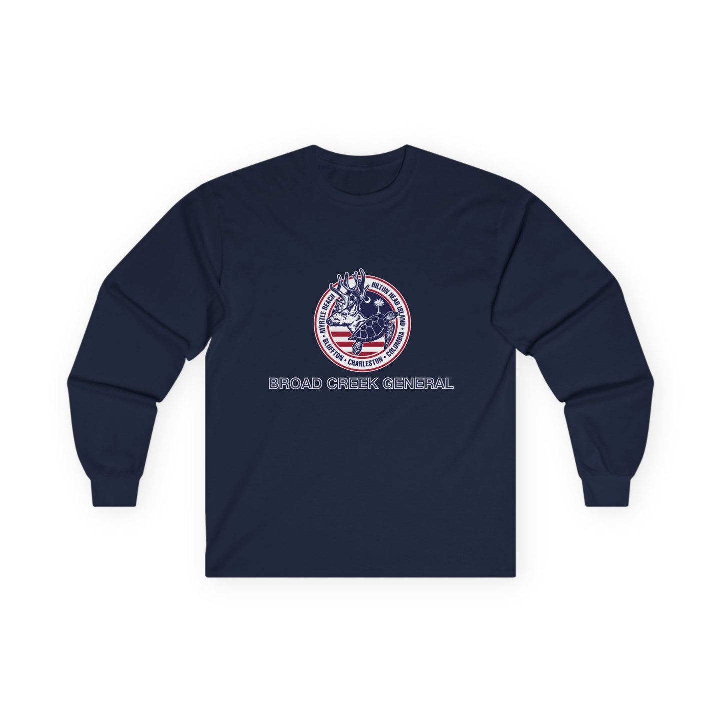 Broad Creek General Palmetto Icons Long Sleeve T-shirt