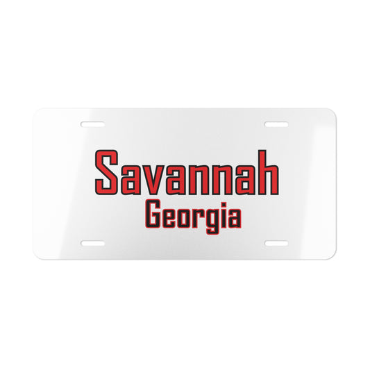 Savannah Georgia Vanity Plate